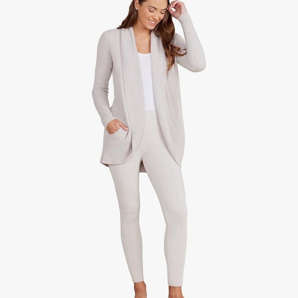Barefoot Dreams Cream Cardigan, “CozyChic Lite Cardi”, Barely Worn